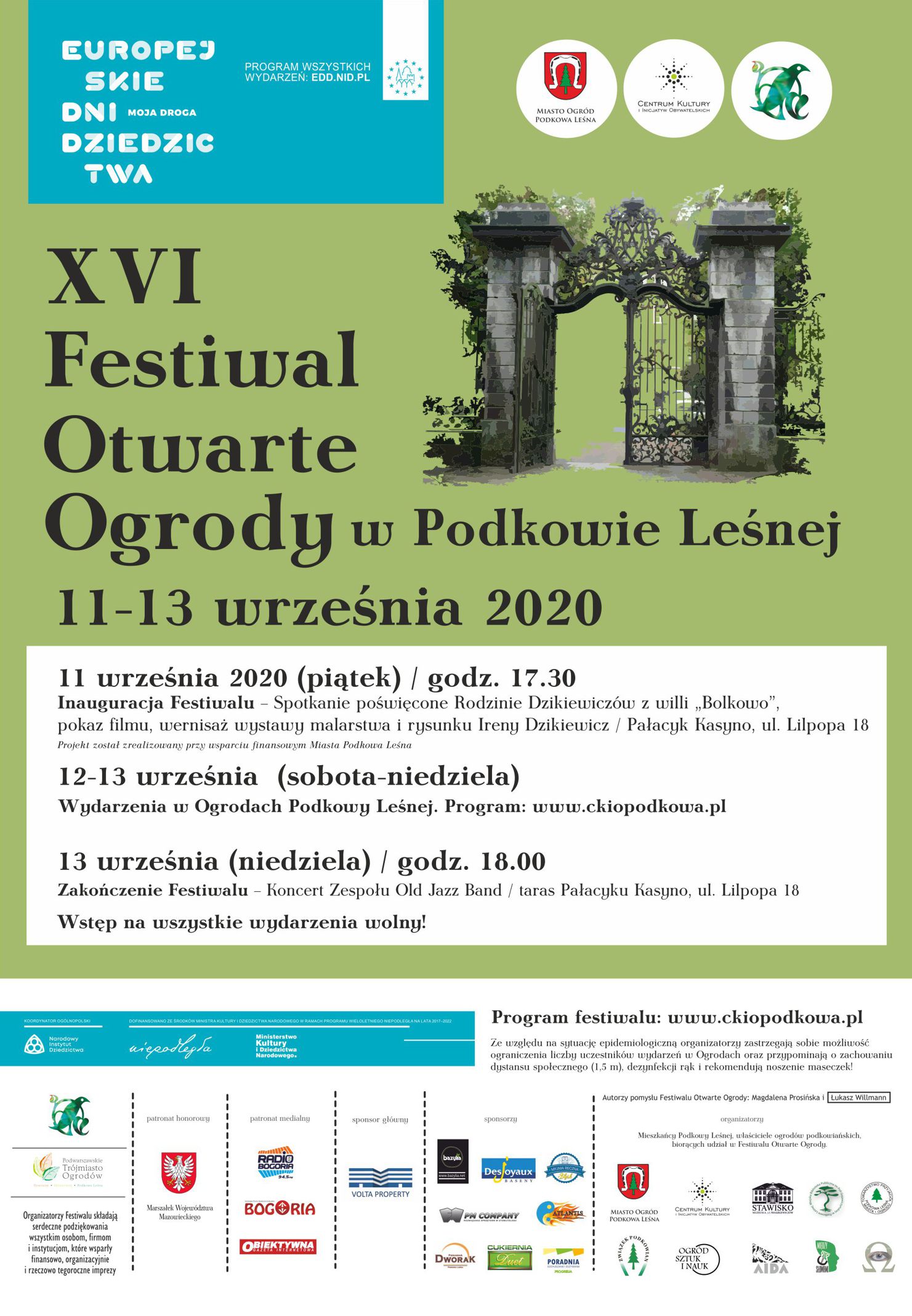 You are currently viewing Zobacz program Festiwalu Otwarte Ogrody 2020