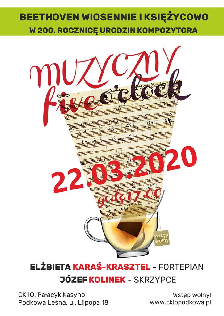 You are currently viewing MUZYCZNY FIVE O’CLOCK ODWOŁANY