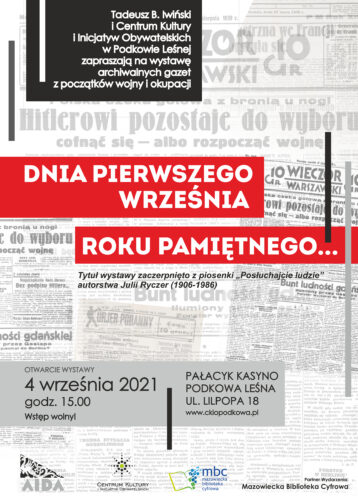 Dnia pierwszego września roku pamiętnego…