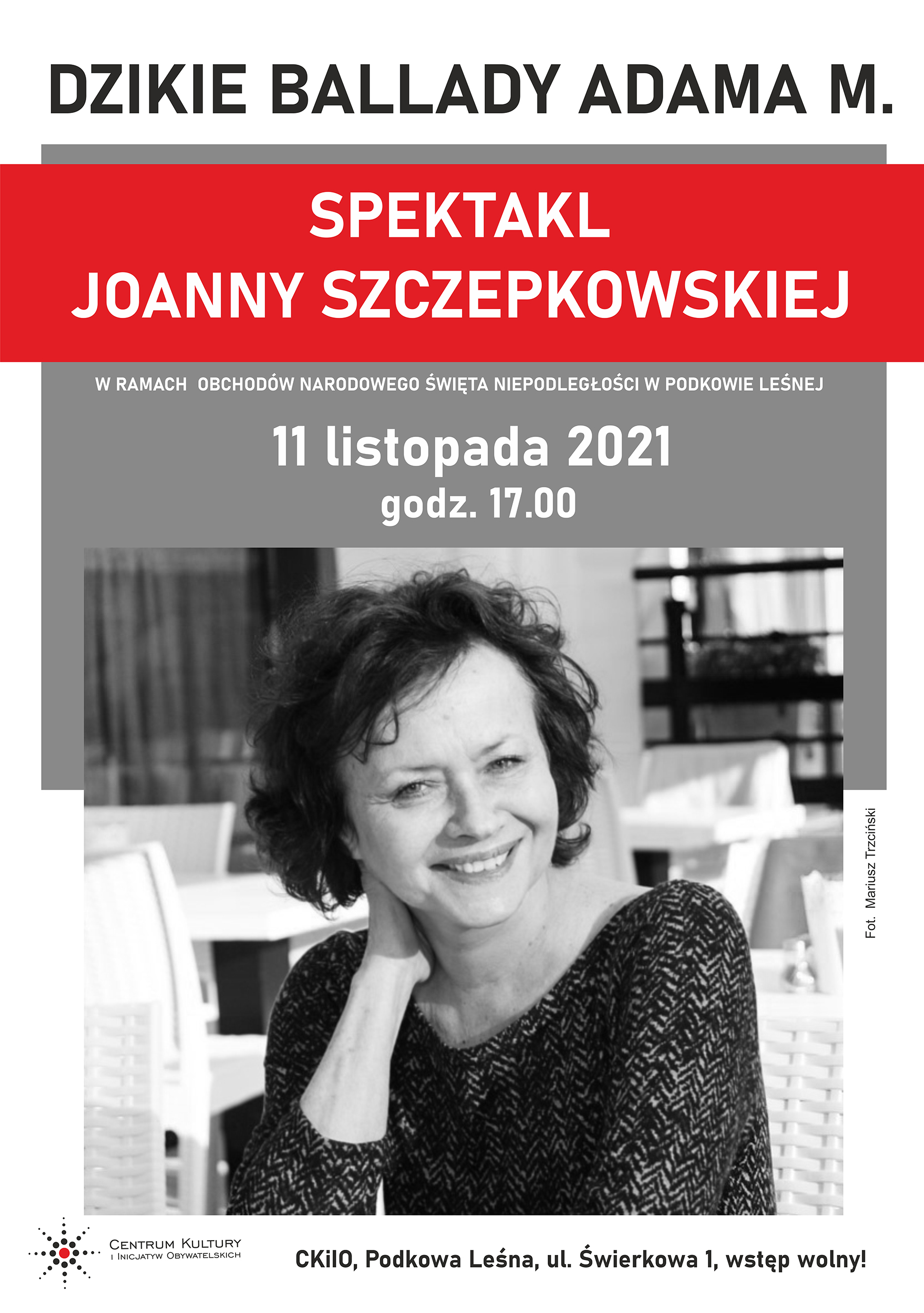 You are currently viewing Dzikie ballady Adama M. – spektakl Joanny Szczepkowskiej