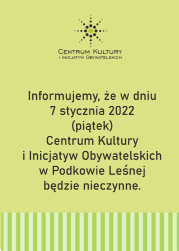 CKiIO nieczynne 7 stycznia