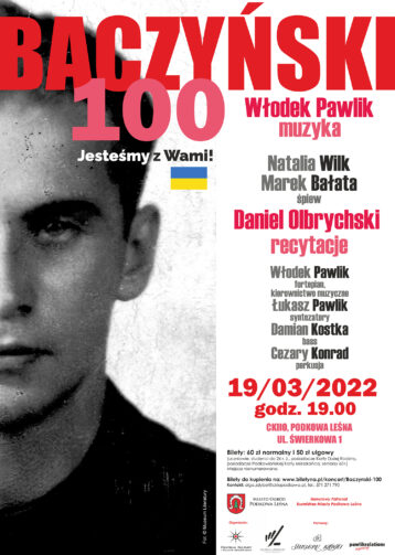Koncert “Baczyński 100” Włodka Pawlika