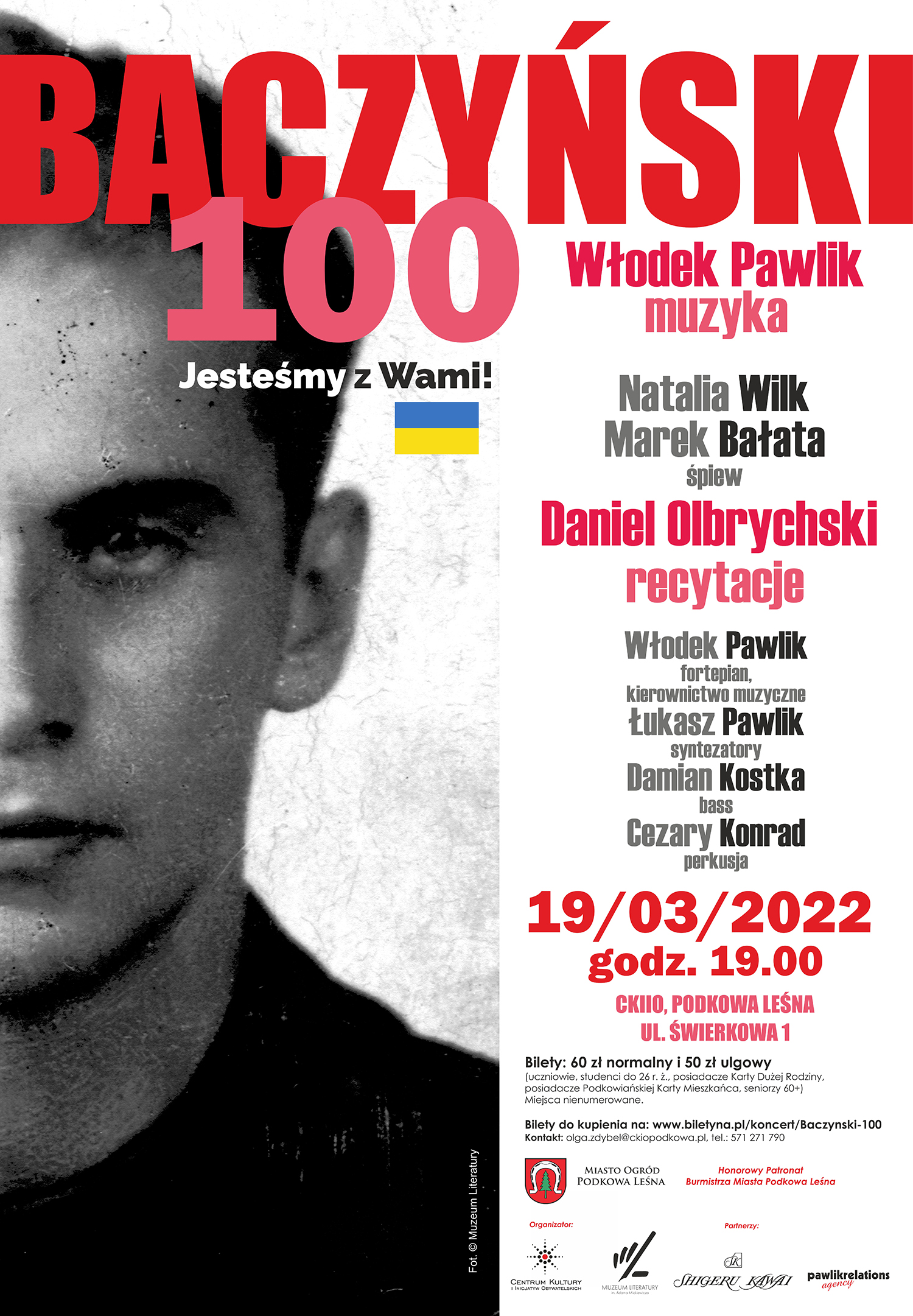 You are currently viewing Koncert „Baczyński 100” Włodka Pawlika