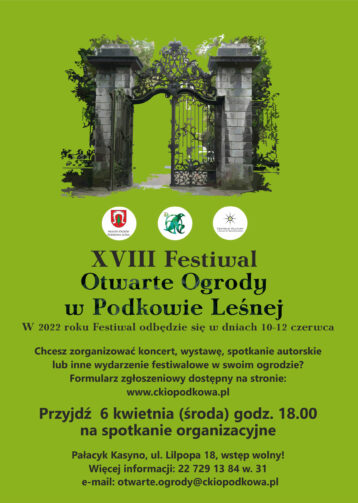Festiwal Otwarte Ogrody – poznaj program