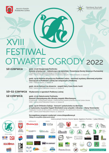 Festiwal Otwarte Ogrody – poznaj program
