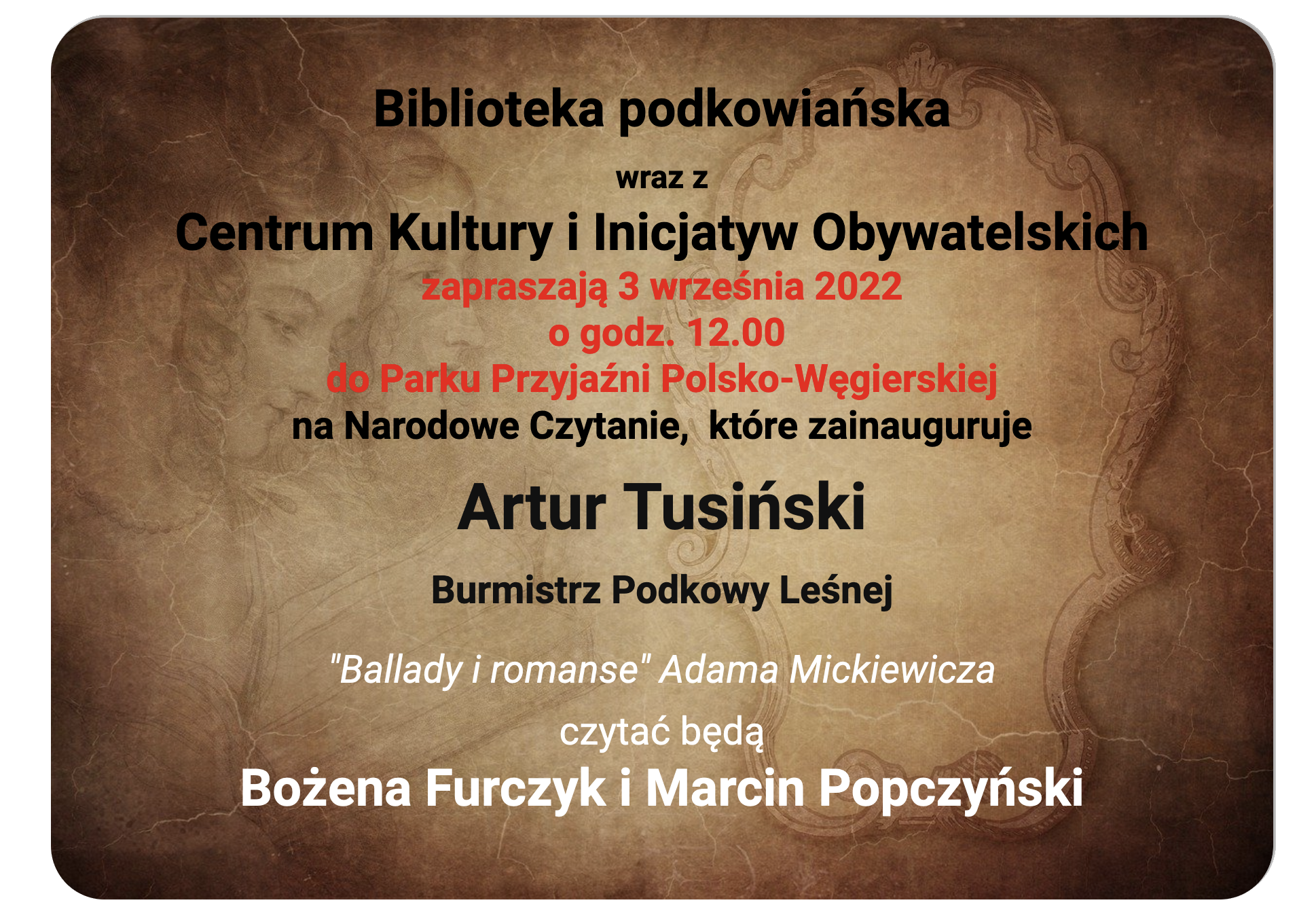 You are currently viewing Narodowe Czytanie: „Ballady i romanse”