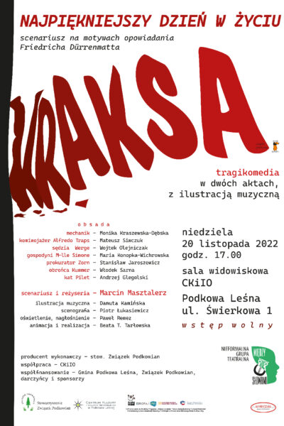 “Kraksa” – spektakl Nieformalnej Grupy Teatralnej Między Słowami