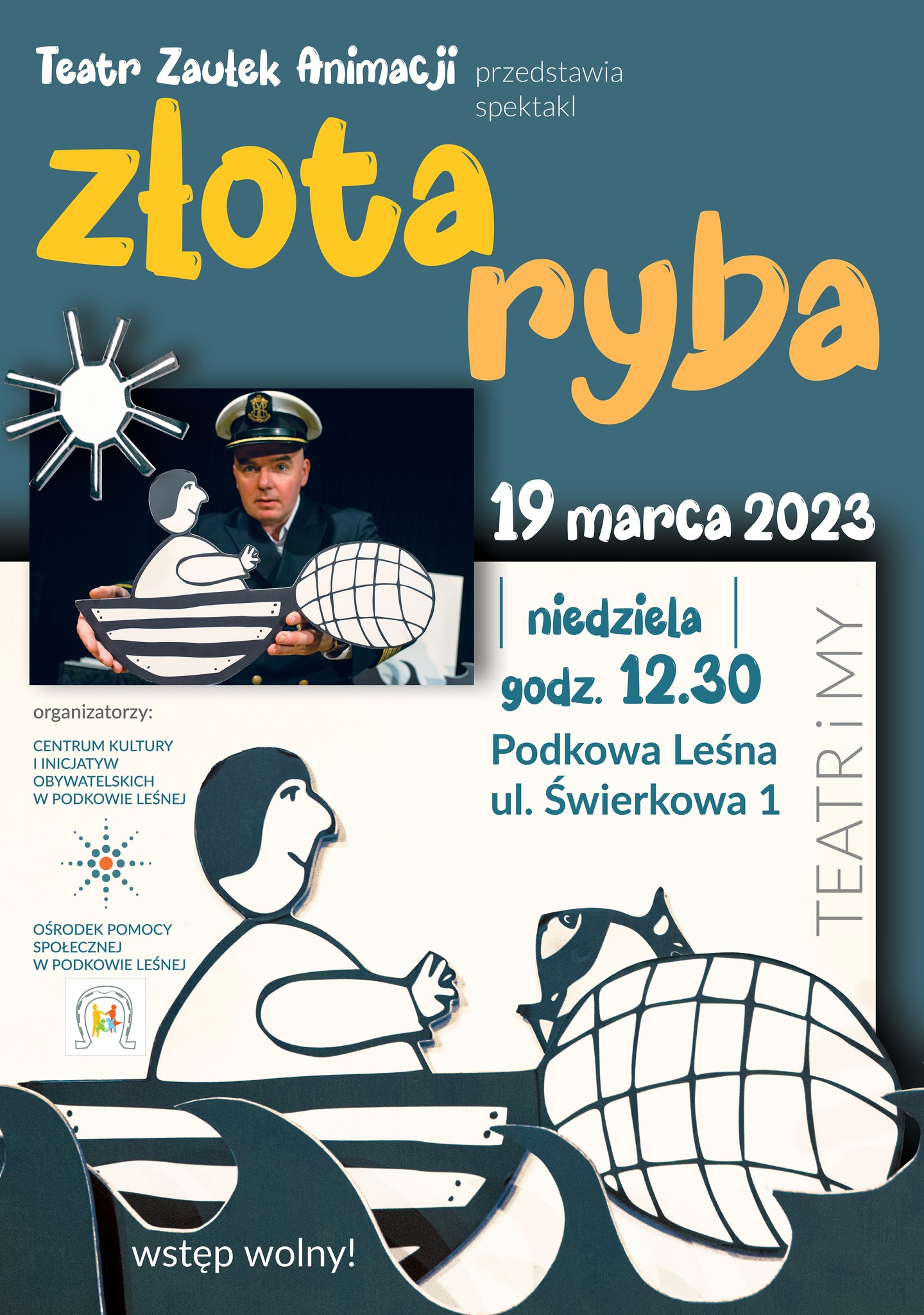You are currently viewing TEATR i MY: „Złota ryba” – spektakl teatru Zaułek Animacji