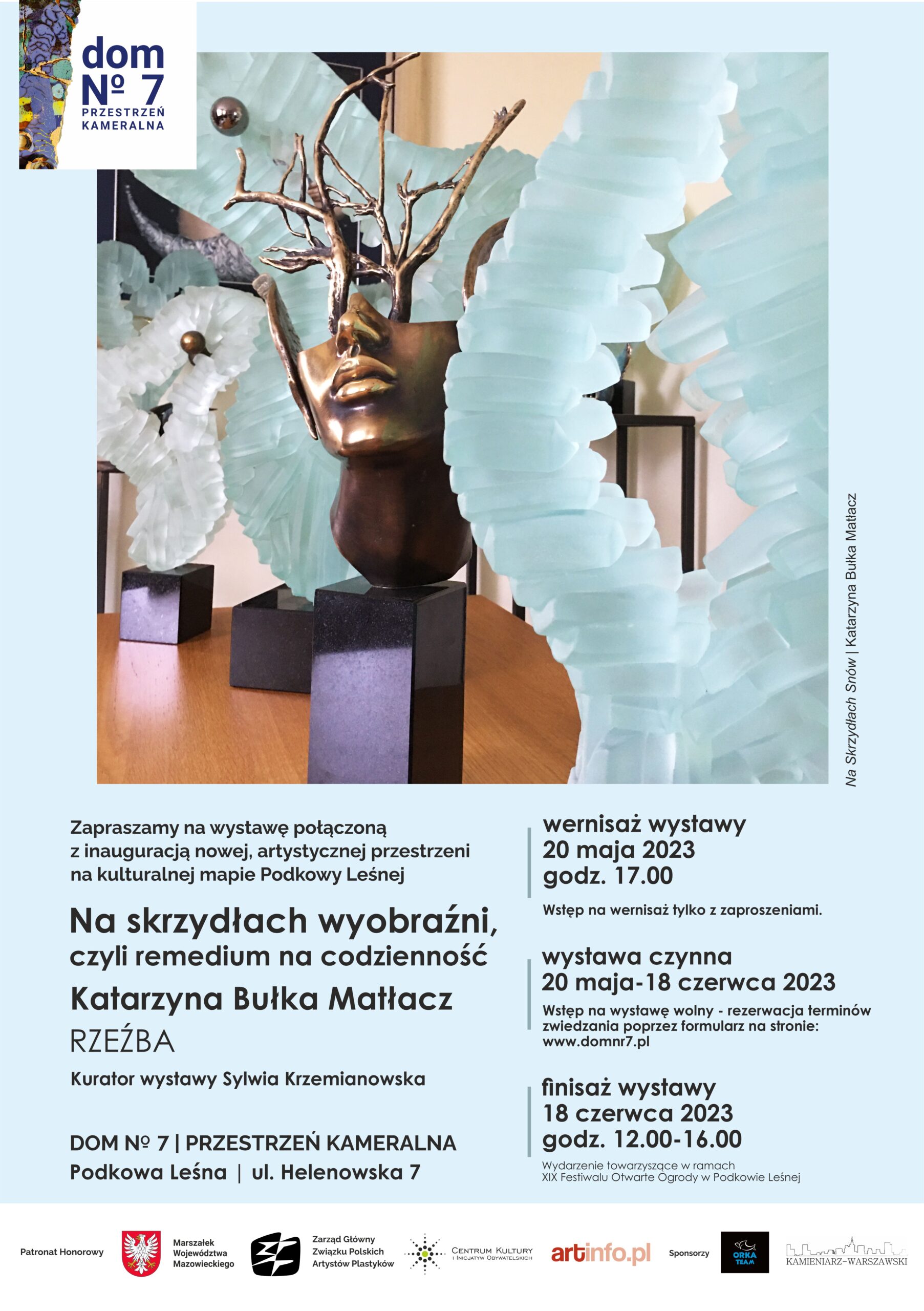 You are currently viewing Na skrzydłach wyobraźni – wystawa rzeźb Katarzyny Bułki Matłacz