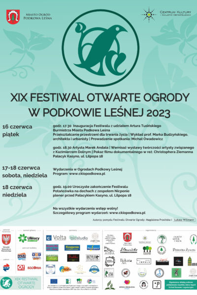 Program Festiwalu Otwarte Ogrody
