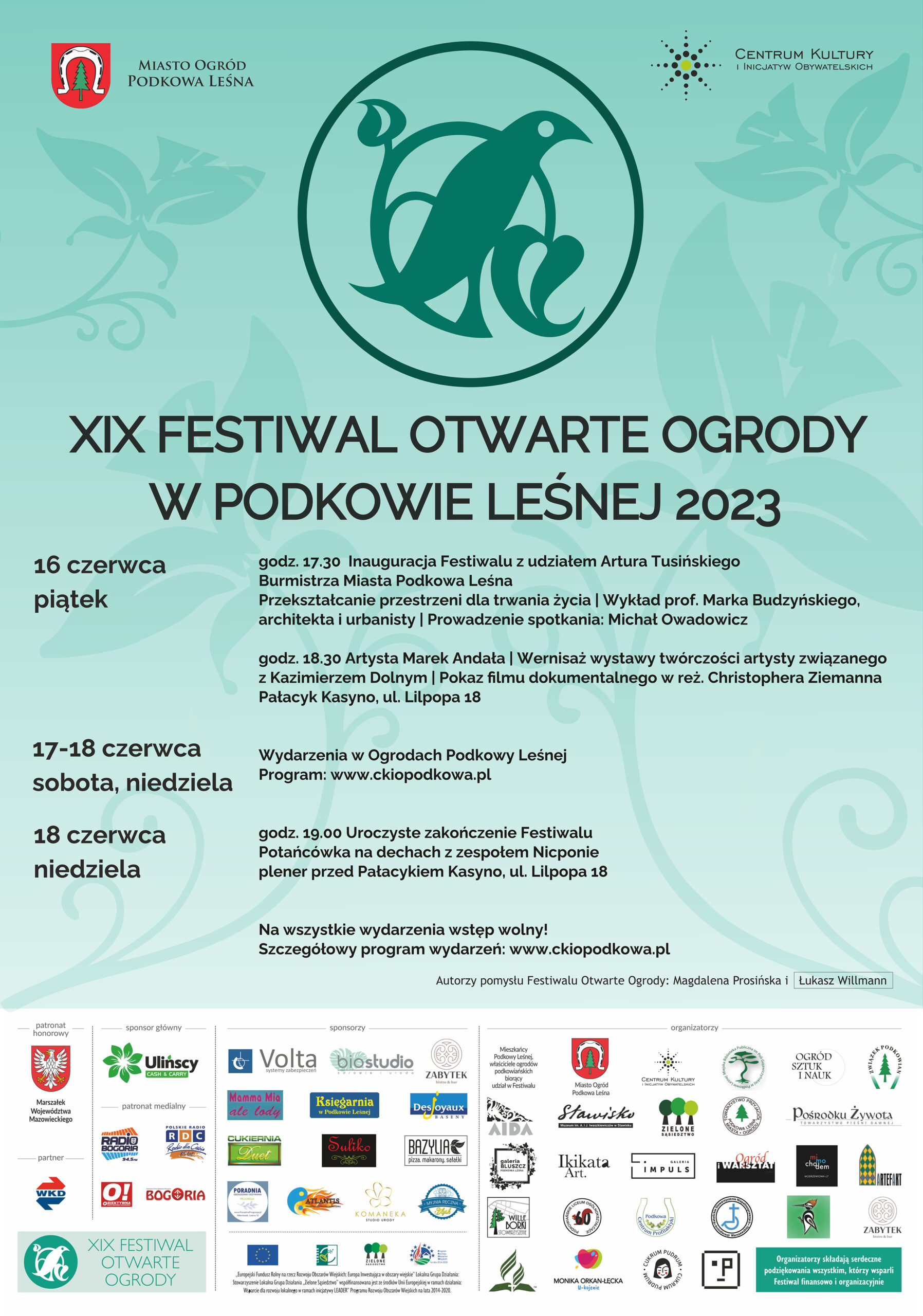You are currently viewing Fotorelacje z XIX edycji Festiwalu Otwarte Ogrody 16-18.06.2023