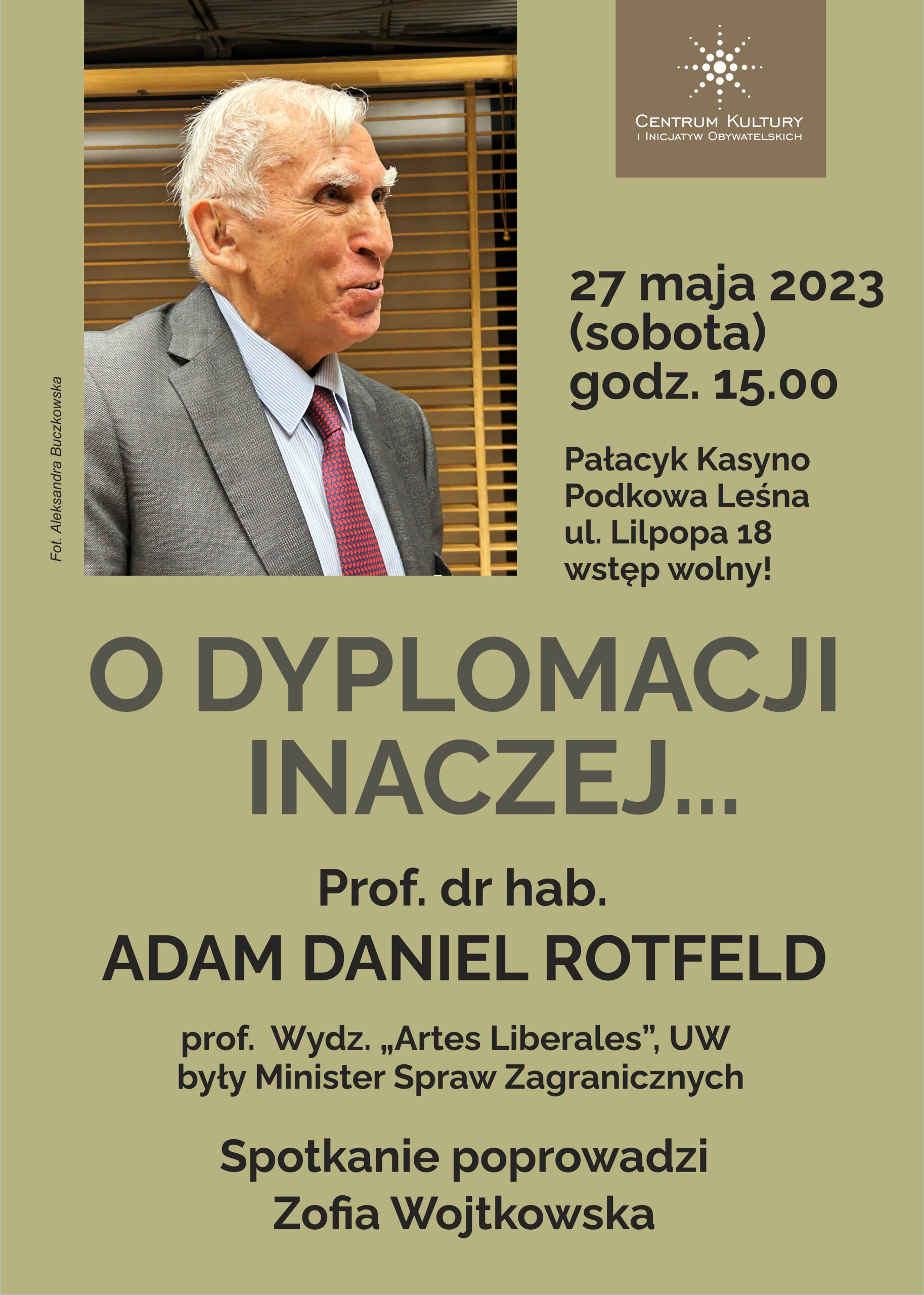 You are currently viewing O dyplomacji inaczej. Spotkanie z prof. Adamem Danielem Rotfeldem