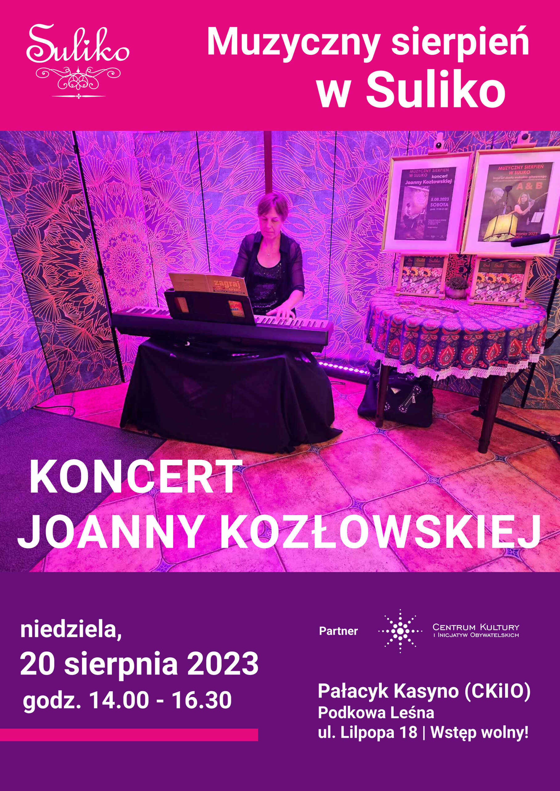 You are currently viewing MUZYCZNY SIERPIEŃ W SULIKO: Koncert Joanny Kozłowskiej