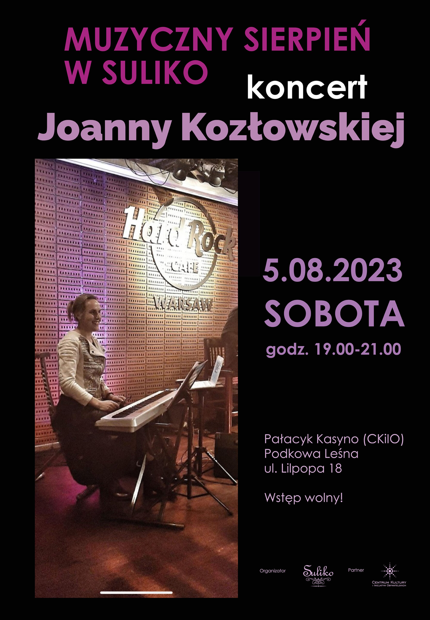 You are currently viewing MUZYCZNY SIERPIEŃ W SULIKO: Koncert Joanny Kozłowskiej