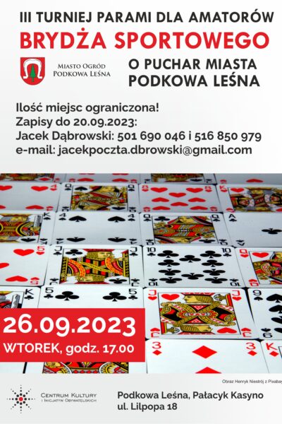 III Turniej Brydża Sportowego dla amatorów