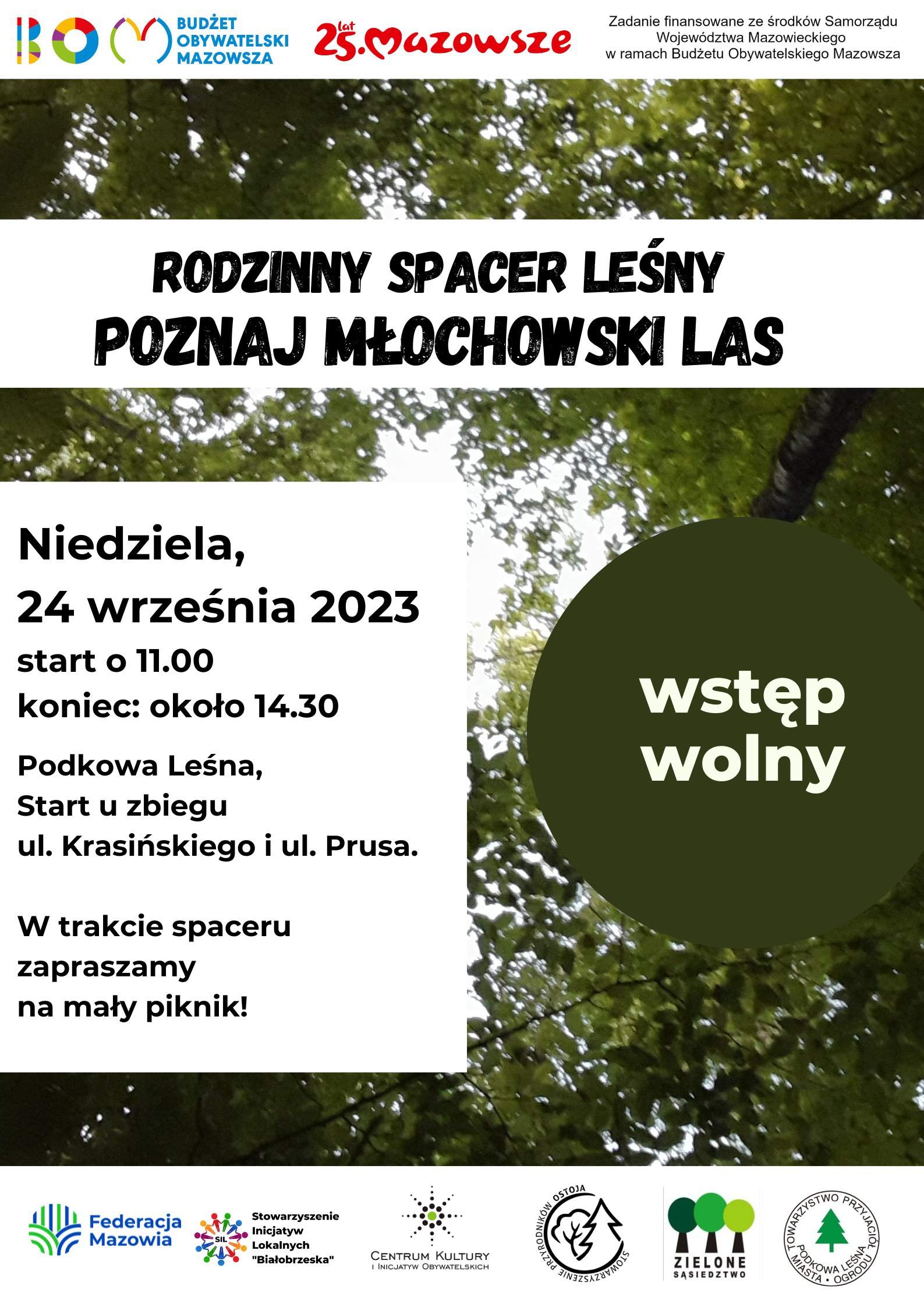 You are currently viewing Rodzinny spacer leśny „Poznaj Młochowski Las”