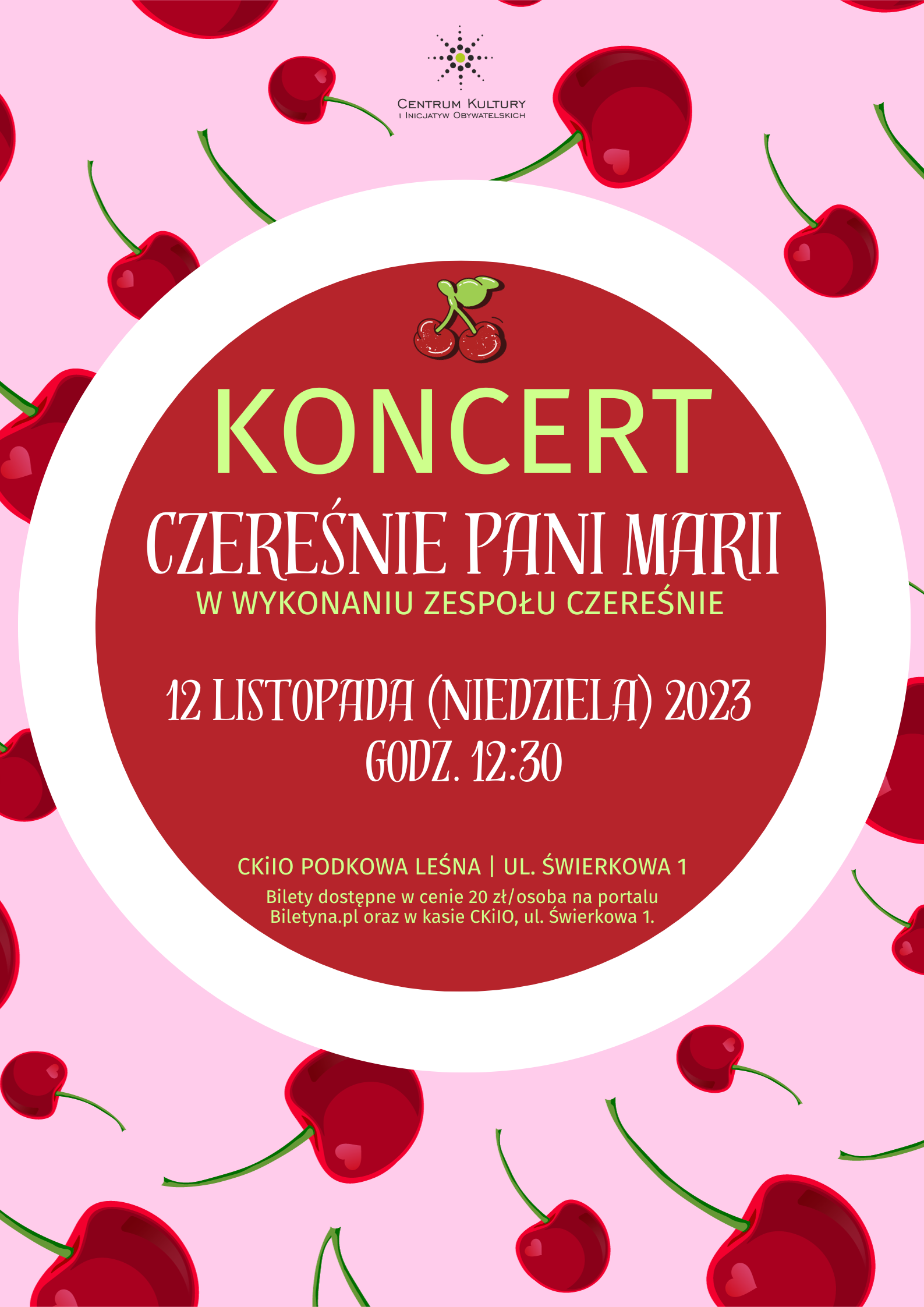 You are currently viewing Koncert „Czereśnie pani Marii”
