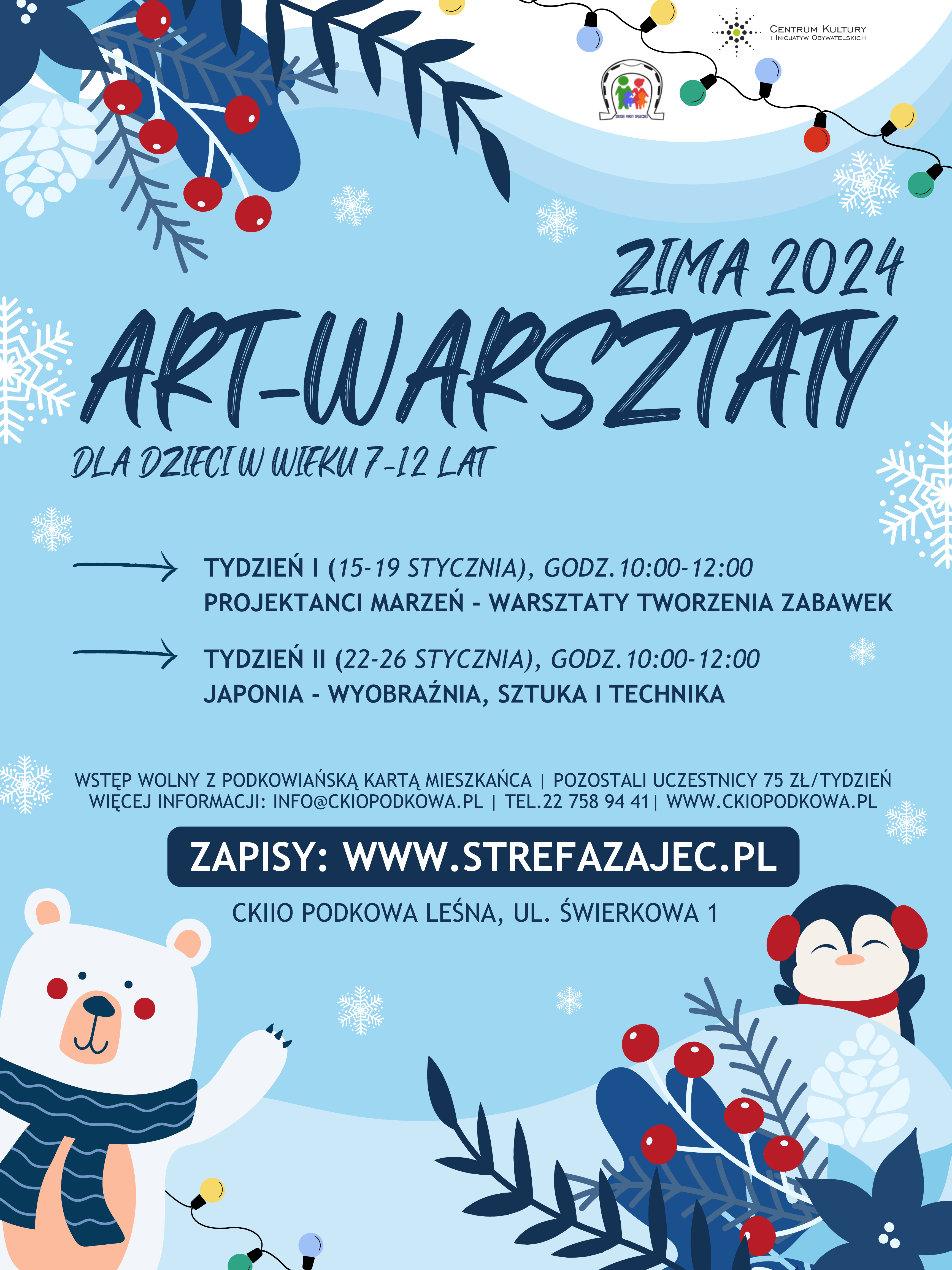 You are currently viewing ART-WARSZTATY – ZIMA 2024