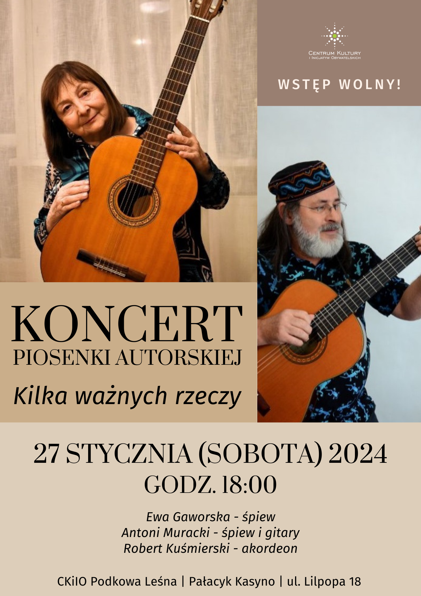 You are currently viewing Kilka ważnych rzeczy – koncert piosenki autorskiej