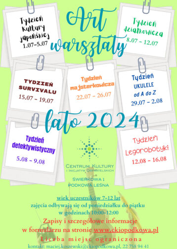 ART WARSZTATY LATO 2024