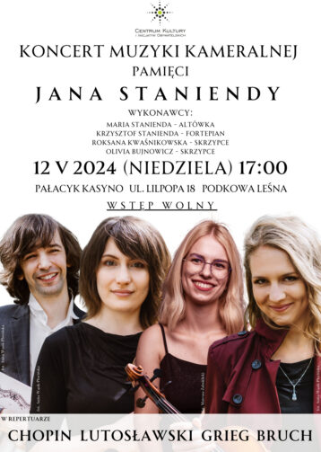 Koncert muzyki kameralnej pamięci Jana Staniendy