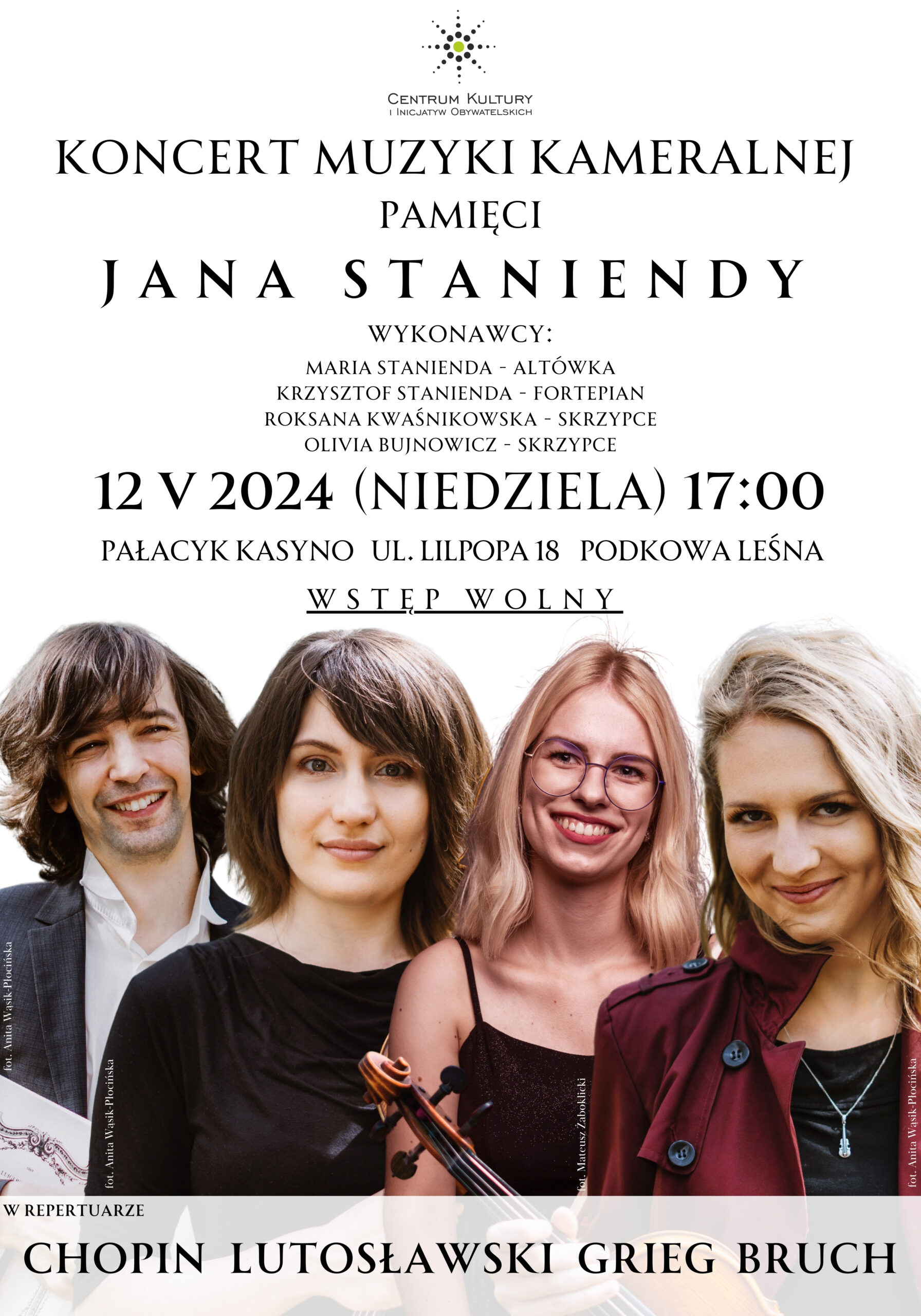 You are currently viewing Koncert muzyki kameralnej pamięci Jana Staniendy