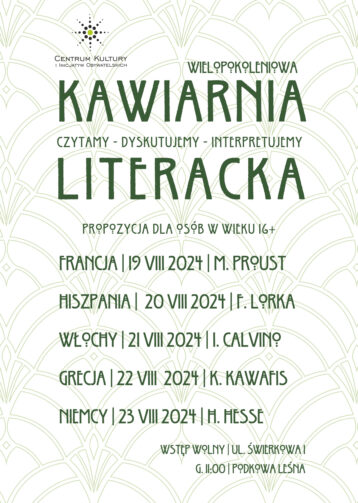 Wielopokoleniowa kawiarnia literacka