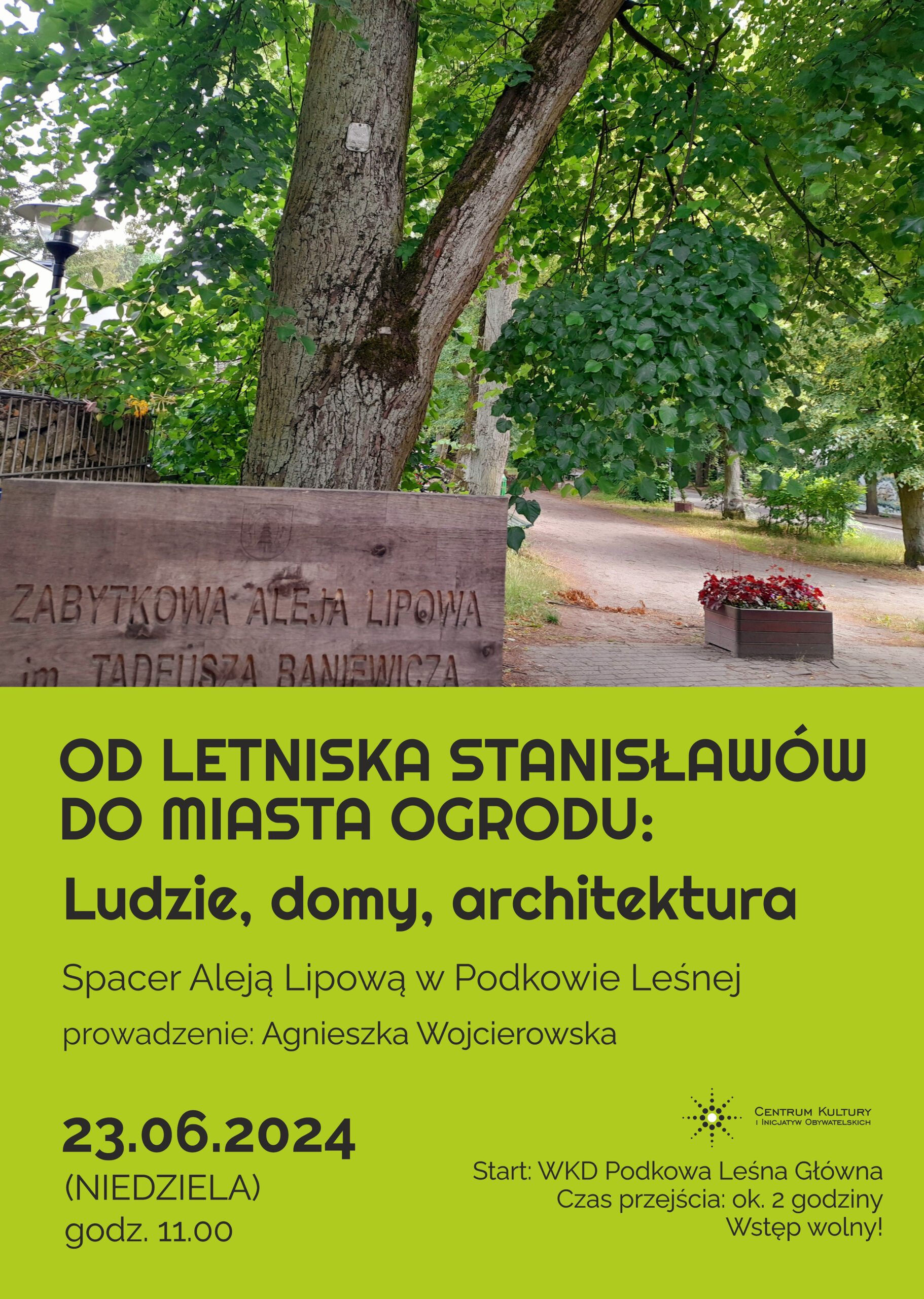 You are currently viewing Od letniska Stanisławów do Miasta Ogrodu – spacer Al. Lipową