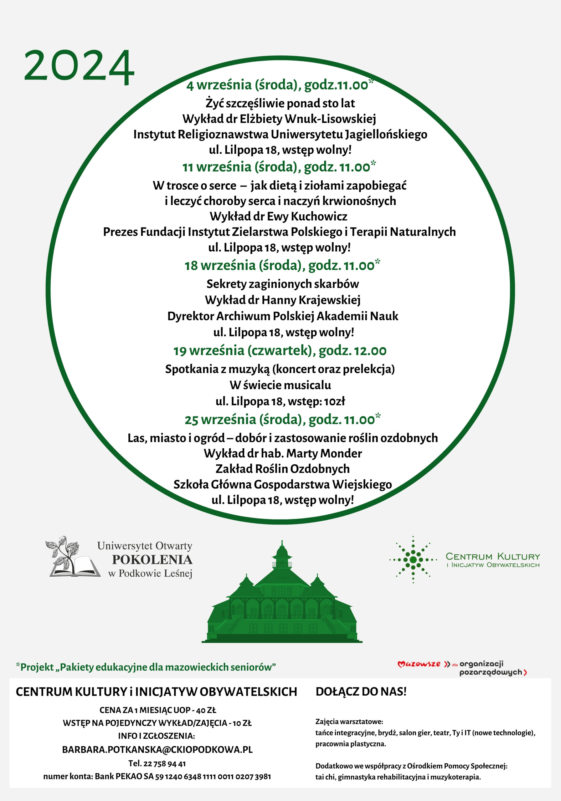You are currently viewing Uniwersytet Otwarty POKOLENIA we wrześniu 2024