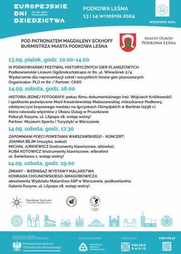 Europejskie Dni Dziedzictwa 2024