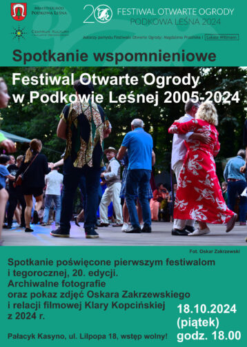 Festiwal Otwarte Ogrody – spotkanie wspomnieniowe