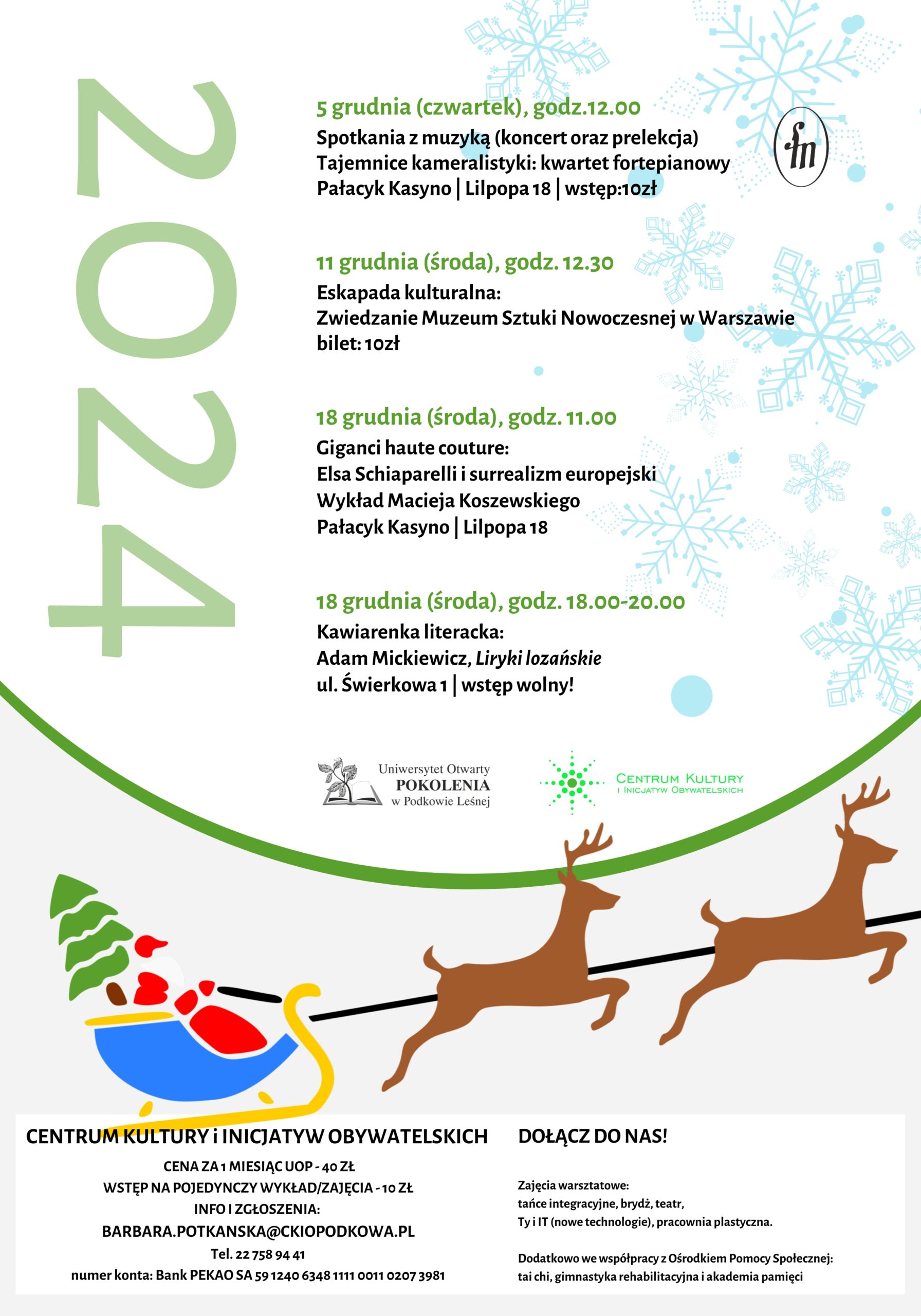 You are currently viewing Uniwersytet Otwarty POKOLENIA w grudniu