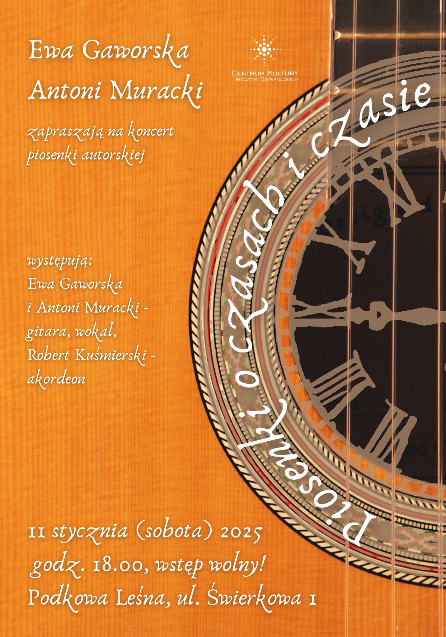 You are currently viewing Piosenki o czasach i czasie – koncert Ewy Gaworskiej i Antoniego Murackiego