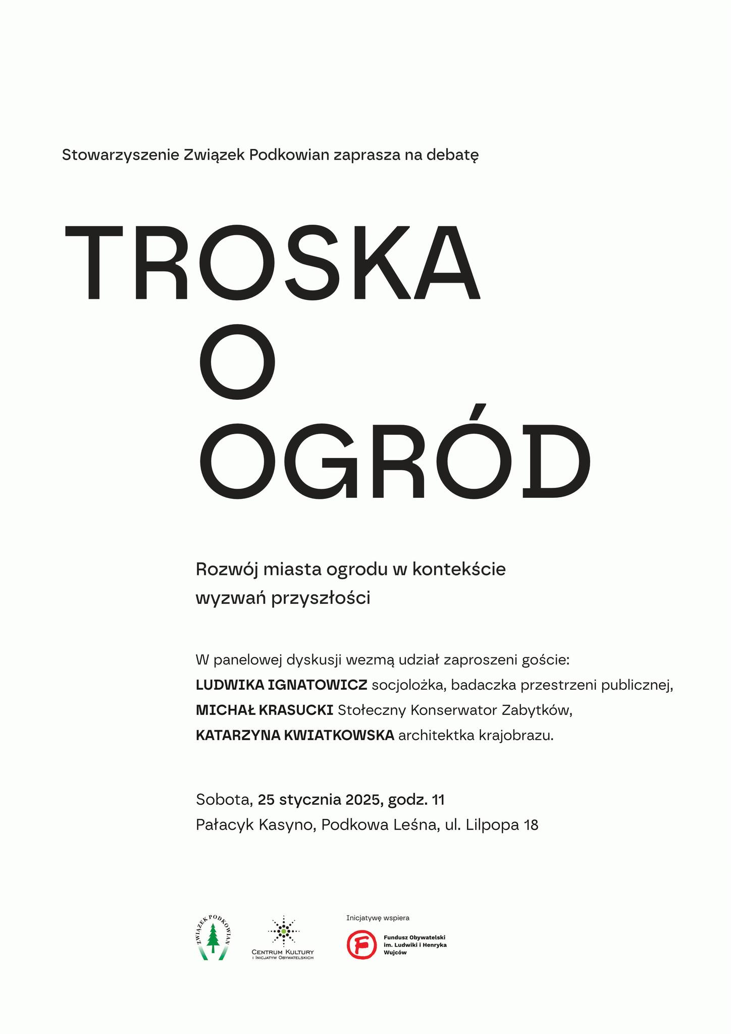 You are currently viewing Troska o ogród – debata
