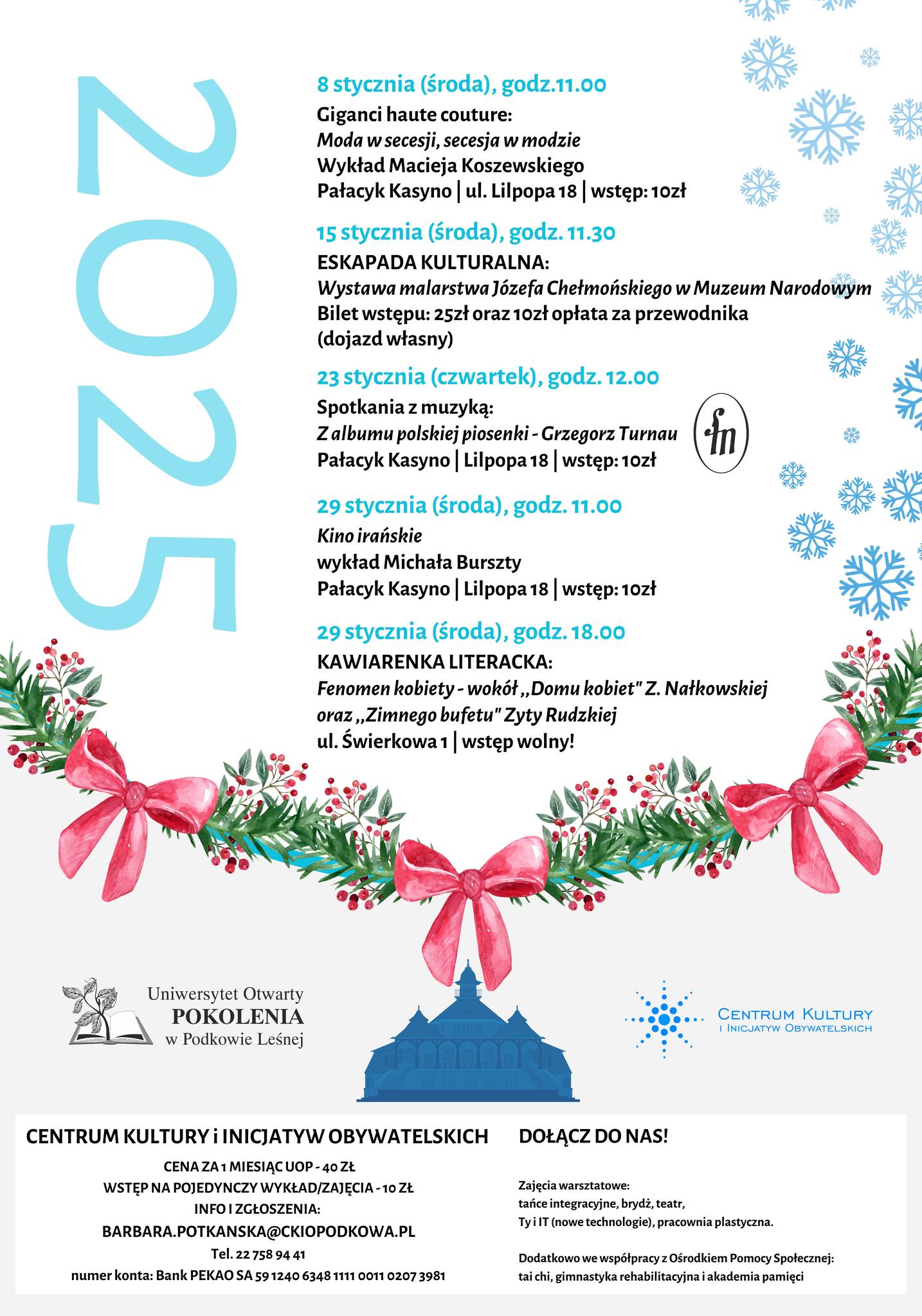 You are currently viewing Uniwersytet Otwarty POKOLENIA: styczeń 2025