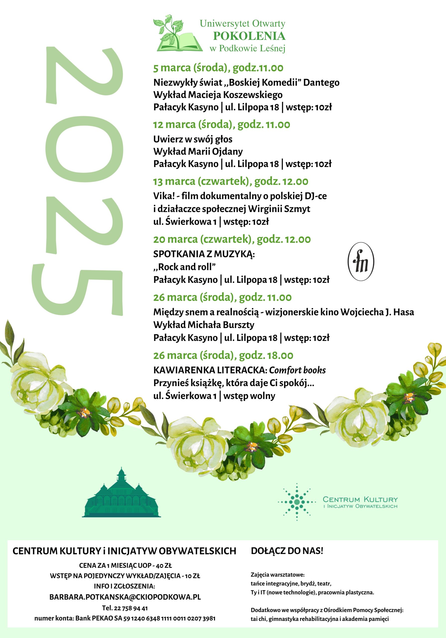 You are currently viewing Uniwersytet Otwarty POKOLENIA: marzec 2025