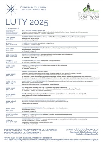 Luty 2025 – poznaj program