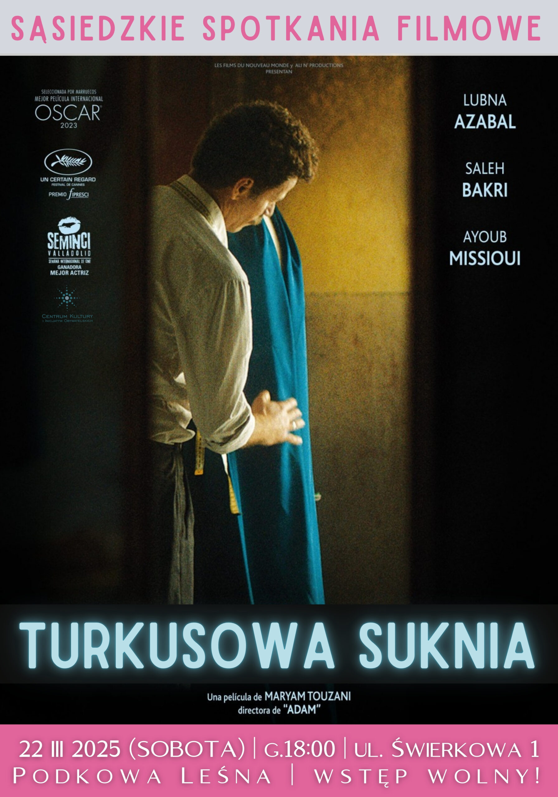You are currently viewing Sąsiedzkie Spotkania Filmowe: „Turkusowa suknia”