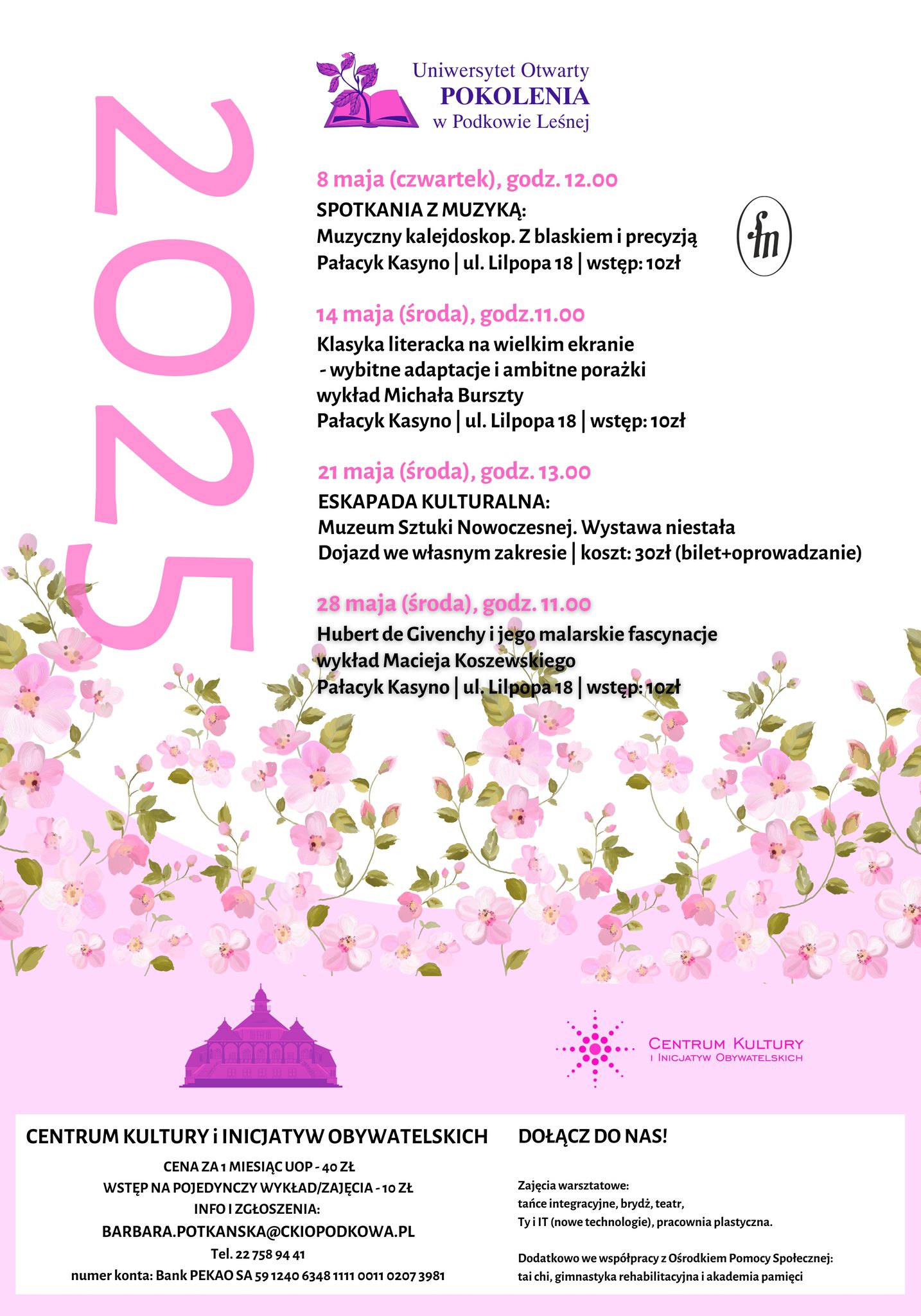 You are currently viewing Uniwersytet Otwarty POKOLENIA w maju 2025