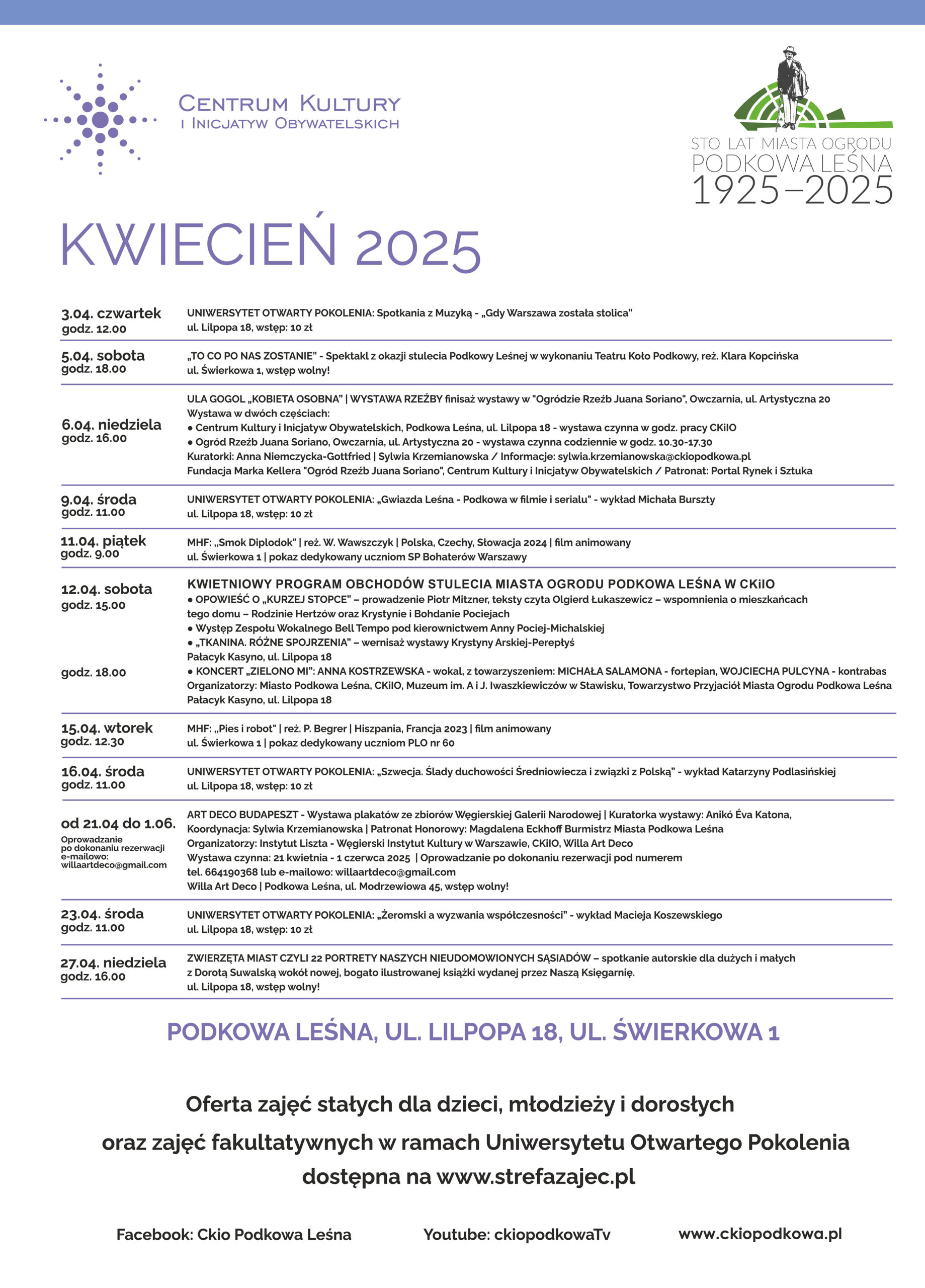 You are currently viewing Program kulturalny w kwietniu 2025