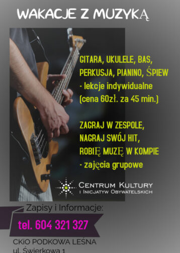 Wakacje z muzyką – nowe zajęcia