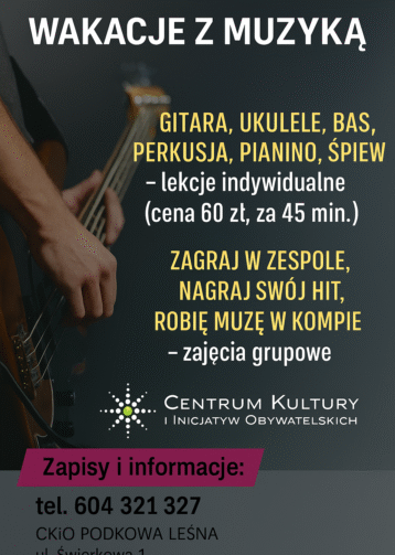 Wakacje z muzyką – nowe zajęcia