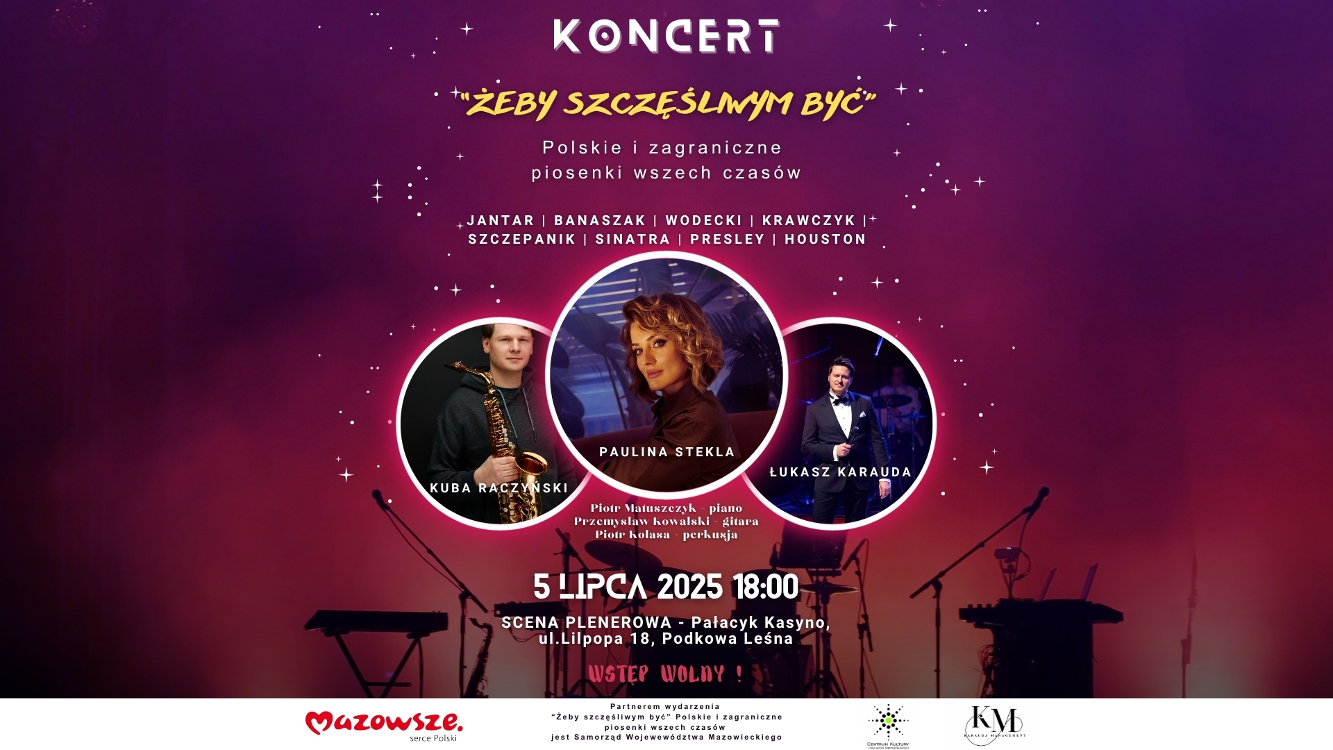 You are currently viewing „Żeby szczęśliwym być” – koncert Łukasza Karaudy z zespołem