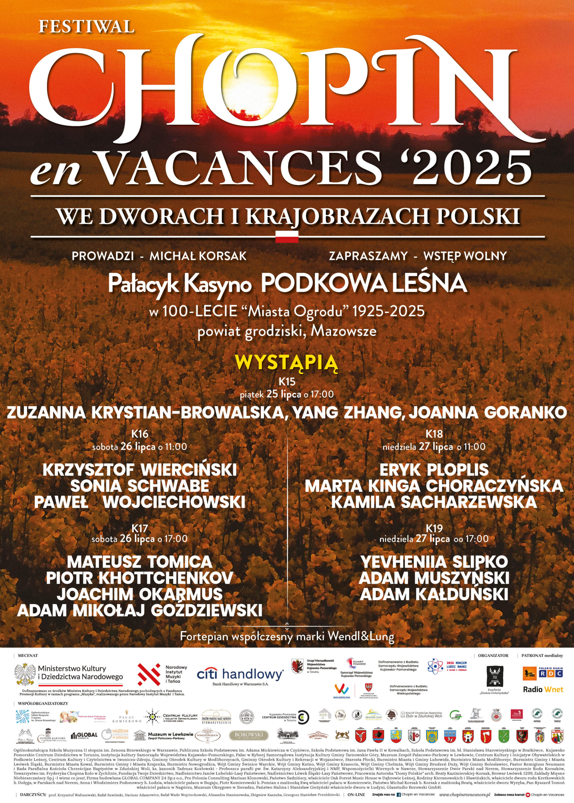 You are currently viewing CHOPIN EN VACANCES – Międzynarodowy Festiwal Pianistyczny w dworach i krajobrazach Polski