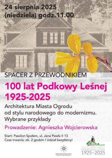 Spacer w przewodnikiem: 100 lat Podkowy – Architektura Miasta Ogrodu