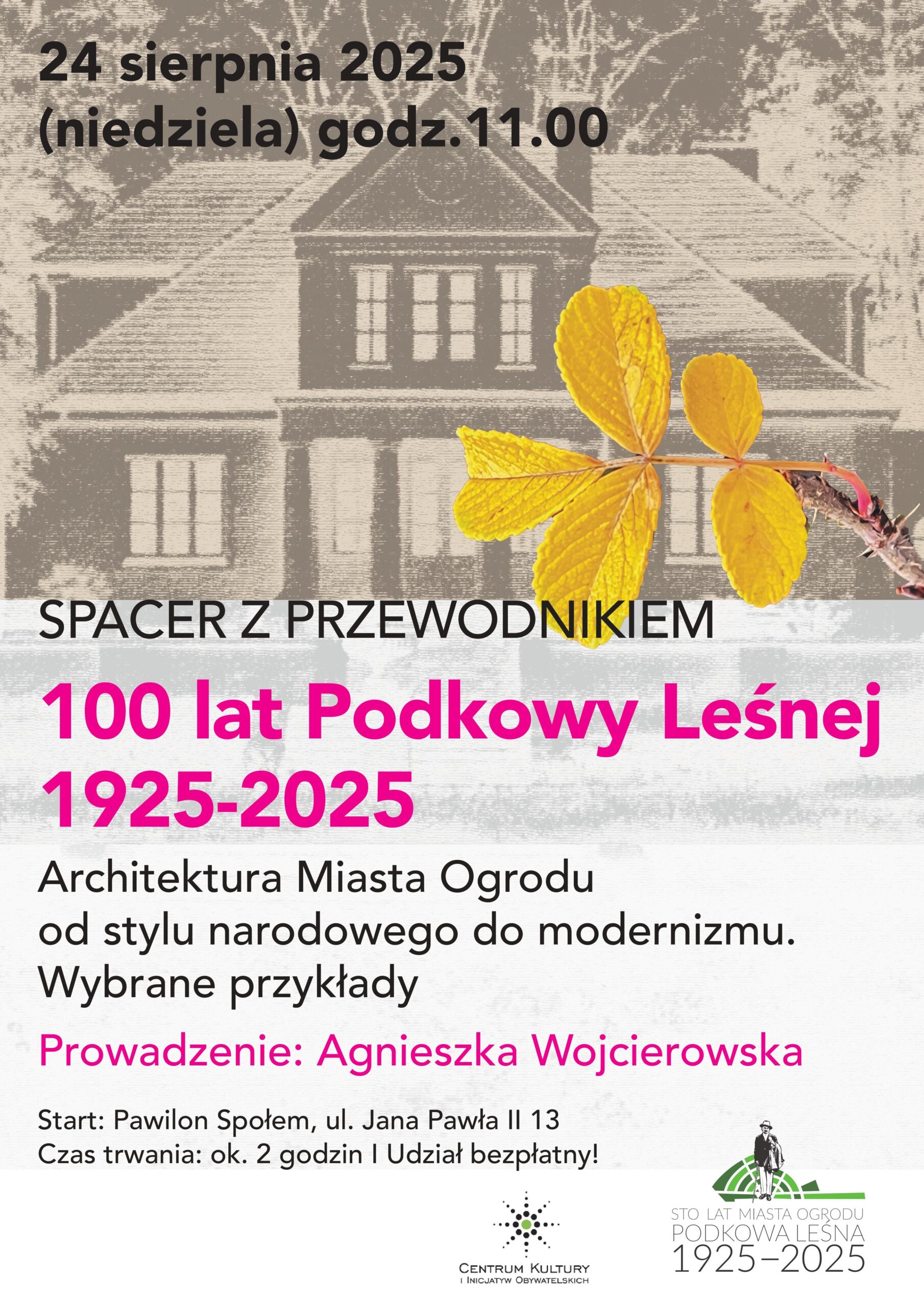 You are currently viewing Spacer w przewodnikiem: 100 lat Podkowy – Architektura Miasta Ogrodu