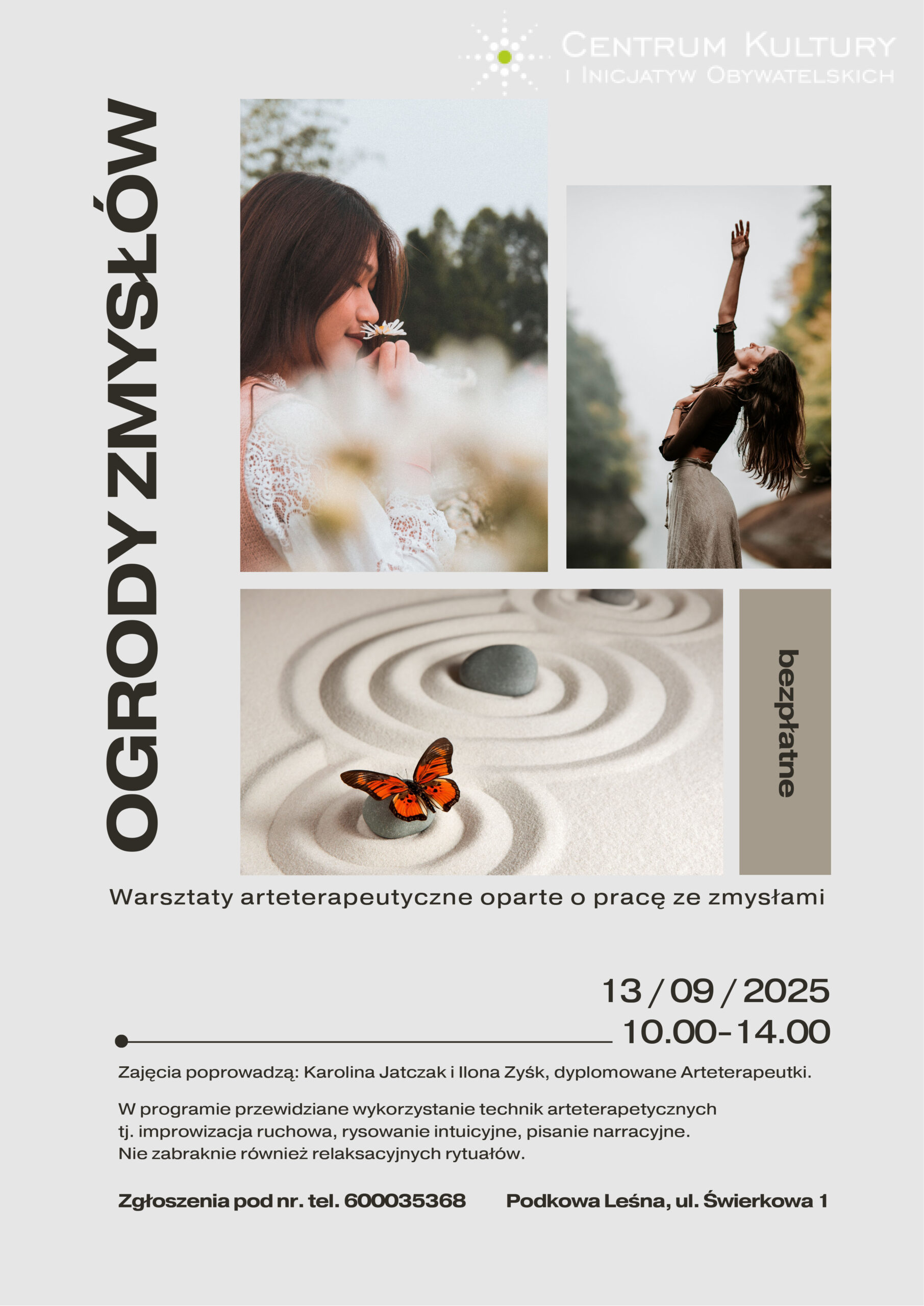 You are currently viewing Ogrody zmysłów – warsztaty arteterapeutyczne