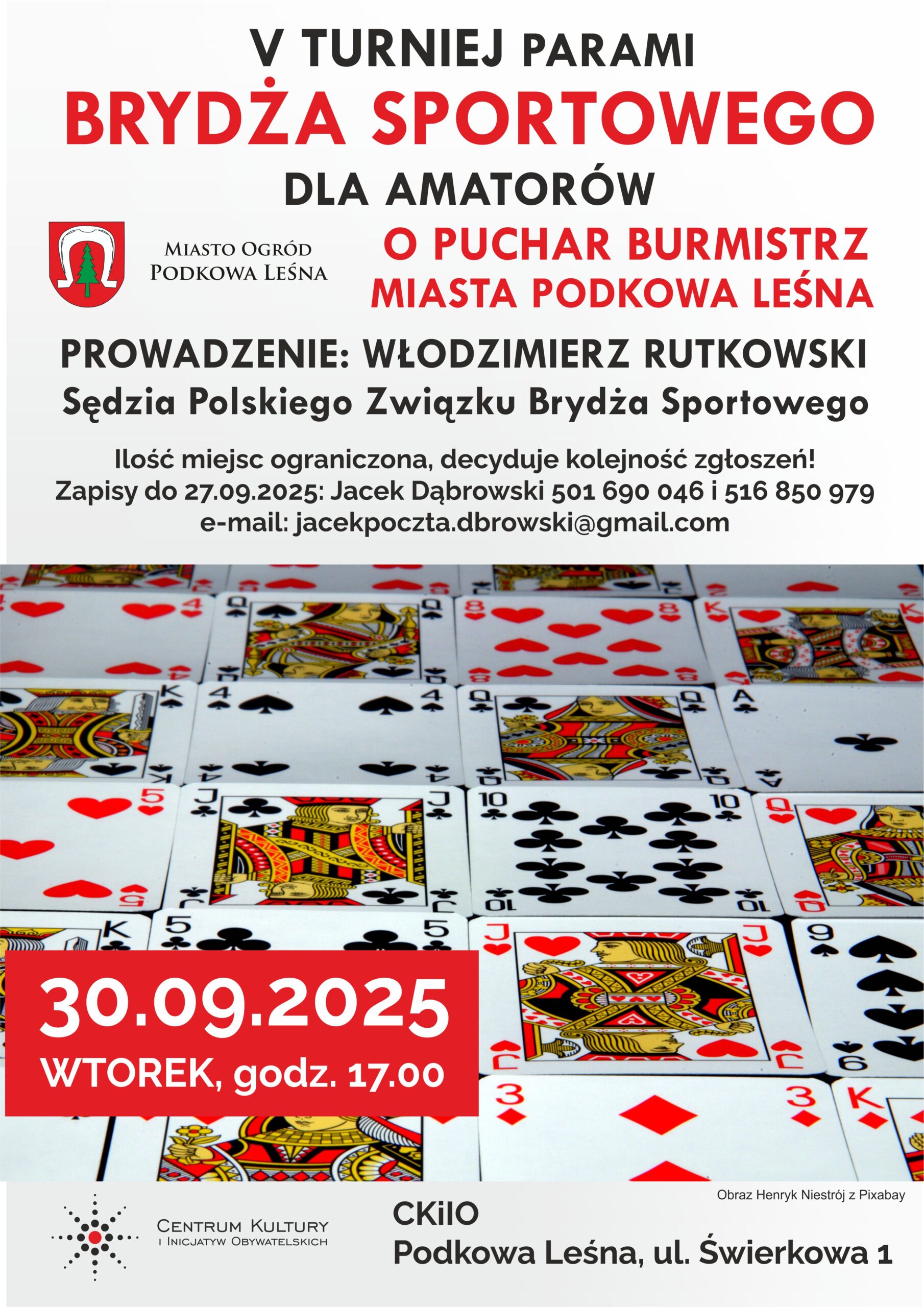 You are currently viewing V turniej parami brydża sportowego dla amatorów