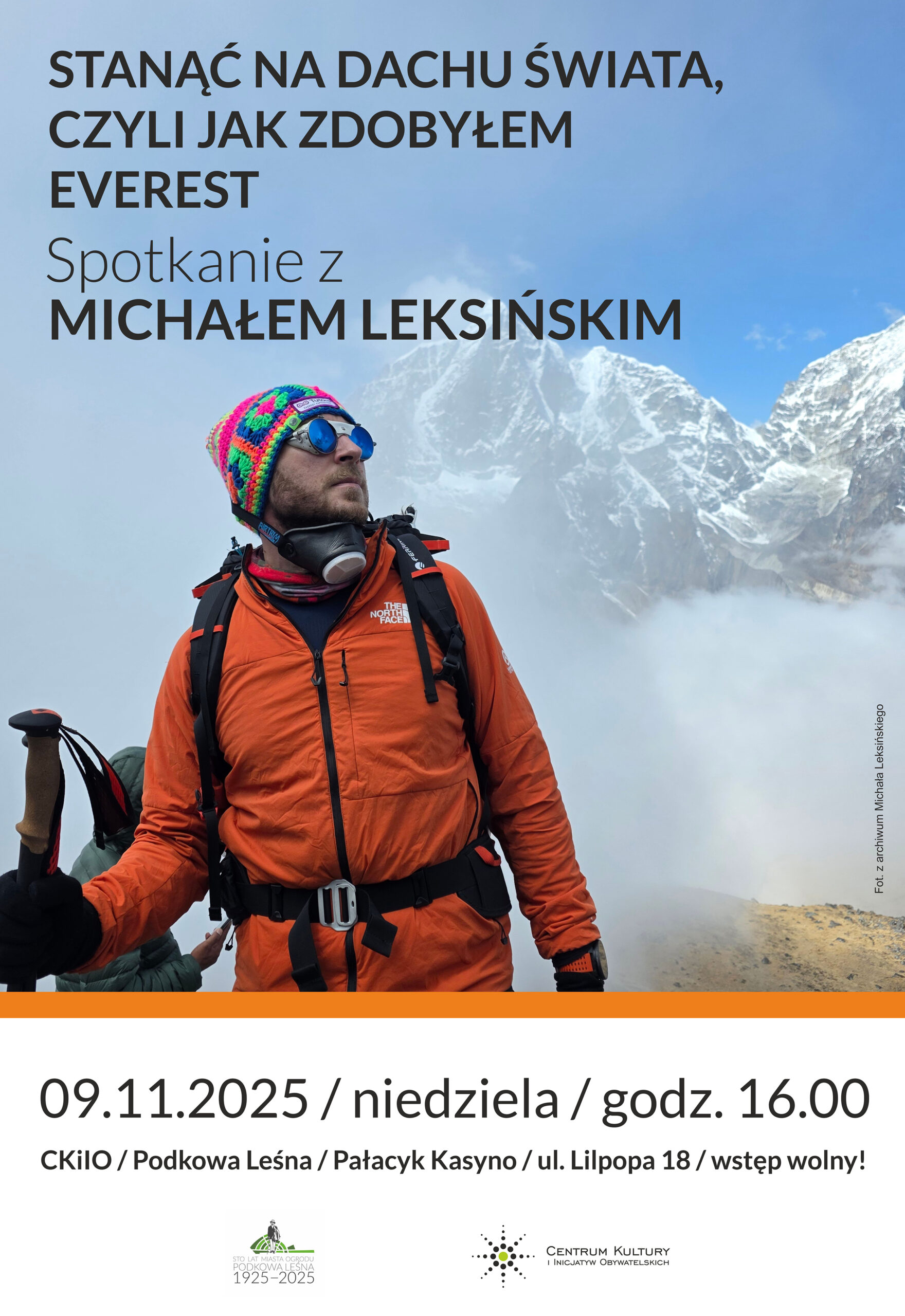 You are currently viewing Stanąć na Dachu Świata, czyli jak zdobyłem Everest. Spotkanie z Michałem Leksińskim
