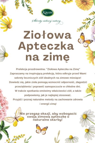 Ziołowa apteczka na zimę – spotkanie prozdrowotne